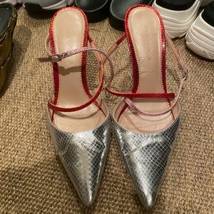 Zara silver pumps